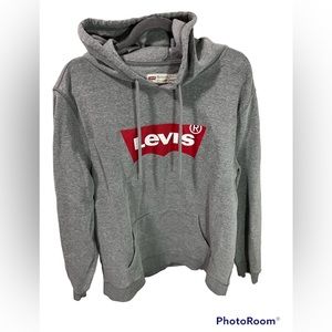 Levi’s Grey Hooded Sweatshirt Kangaroo Pocket Size XL